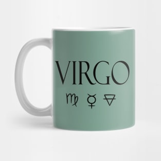 Virgo Glyph Planet Element Mug